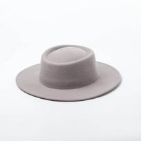 Britų stiliaus žieminės vilnos juostelės Skirtingų spalvų Fedoras Cap Vyrų Moterų Vilnos kepurė
