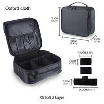Nešiojamas makiažo dėklas Profesionalus dėžutės makiažo organizatorius Vandeniui atsparus moteriškas kosmetikos krepšys kelionėms