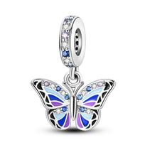 925 Silver Charms Planet Butterfly Passport Fit Diy Original Bracelet Making Pet Cake Star Bead For Jewelry DIY