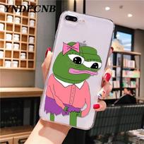 Sad Frog meme TPU Soft Rubber Phone Cover For iPhone SE 2020 11 Pro X XR Xs Max 6 6S 7 8 Plus Soft Clear Cover Coque Shell iphone 5 5s SE