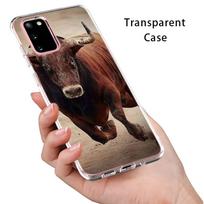 Mielas gyvūnas karvė Samsung Galaxy S22 Pro S21 S20 FE Ultra S10 S10E Lite S9 S8 Plus S7 S6 Edge minkštas telefono dėklas Samsung S22 Ultra