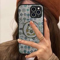 Lucky Cat telefono dėklas Kietas odinis dėklas, skirtas iPhone 11 12 13 Mini Pro Max 8 7 Plus SE 2020 X XR XS Coque iphone 13promax3 brown