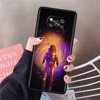 Case For Xiaomi Mi Poco X3 NFC X4 Pro F3 F4 GT M4 M3 F1 C40 11 Lite 11T Soft Silicone Funda Phone Cover Cool Lonely Astronaut Poco X4 GT black