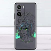 Anime Demon Slayer dėklas, skirtas Xiaomi Redmi Note 11 10 9S 9 K40 Pro 7 8 9A 9C 8T 9T 10C 10Pro silikoninis telefono apvalkalas Redmi K40 Pro black