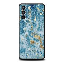 Dėklas, skirtas Samsung Galaxy S20 FE S21 Ultra 5G S10 Lite S10e S9 S8 Plus S22 Black TPU telefono dangtelis Prašmatnus marmurinis auksinis folijos menas Samsung S22 5G