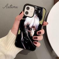 Black and White Anime Tokyo Ghouls Phone Case for iPhone 11 12 13 14 Pro Max mini XR XS SE 2020 6S 7 8 Plus Galaxy S21 S22 Cover iPhone 5 5s SE