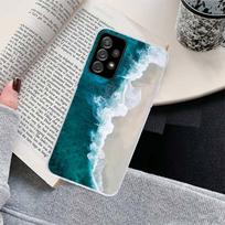 Blue Sea Phone Case For Samsung Galaxy S10 S21 S22 Plus Ultra A91 A51 A21S A12 Transparent Phone Cover Galaxy S30