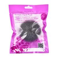 1Pcs 6 Colors Hemisphere Natural Konjac Sponge Cosmetic Puff Face Cleaning Sponge Face Washing Flutter Makeup Tools purple