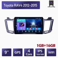 Belaidis 9 colių Android automobilio radijas, skirtas Toyota RAV4 2012-2015 automobiliniam daugialypės terpės grotuvui GPS navigacijos galvutės blokas WIFI 1+16GB gray