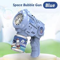 12 Hole Bubble Machine Space Astronaut Fully Automatic Electric Bubble Toy for Children Without Battery and Bubble Water gray
