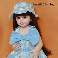 full body soft silicone vinyl Reborn Toddler Girl Betty Pretty Princess lifelike Baby Doll Christmas Gift for Grils 55cm black