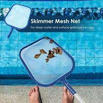 Swimming Pool Leaf Skimmer Rake Net Hot Tub Spa Valymo lapai Tinklelis Taip pat mėlyna
