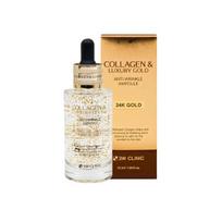3W CLINIC Collagen & Luxury Gold Anti-Wrinkle Ampoule 55ml 1 PCS beige