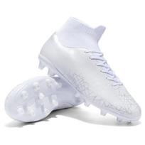 Football Shoes 30-47 Men's High-top Sock Mouth Football Shoes Youth Sports Shoes Football Training Shoes Art Makeup Lawn Children Football Boots 31 balta