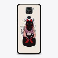 Phone Case For Xiaomi Redmi Note 10 Pro Max 9 9S 7 8T 8 K40 Pro Plus 9T 9C 9A Black Soft Cover Silicone Shell Anime Fox Mask Redmi K40 black