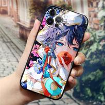 Anime Genshin Impact Gėlių Žaidimas Obuolio dėklas iPhone 11 12 13 mini Pro Max XS X XR 7 8 6 plus SE 2020 minkštas silikoninis dėklas iPhone 5 5S SE white