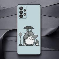 Telefono dėklas, skirtas Samsung Galaxy A32 A33 A31 A23 A22 A21S A13 A12 A11 A03 A02 mielas dėklas Viršelis Studio Ghibli Totoro Miyazaki Anime Samsung A22 5G gray