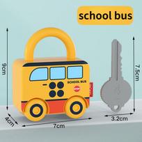 Skaičių atitikimo užraktas žaislai automobilių žaidimai Montessori edukacinis žaislas vaikams mokymosi užraktas su raktu traukinio žaidimas vaikams ankstyvojo ugdymo priemonės