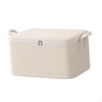 Clothes Storage Bag College Packing Closet Luggage Tote Organizer Box for 35cmx25cmx20cm white