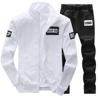 Sportswear Men's Spring and Autumn Couple Casual Standing Collar Sweatshirt Running Arrow Suit Plus Size XXXXL balta