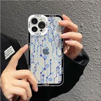 Circuit Lines Phone Case For Redmi 7 8 9 A For Redmi Note 5 7 8 9 10 11 Pro Max 4G 5G Funfas Redmi 6Pro white