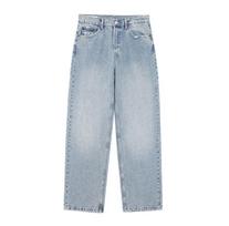 Baggy Jeans Women High Waisted Vintage Denim Pants Fashion Jeans Loose Trousers Patchwork Casual Streetwear Y2k Jeans Plus Size L mėlyna