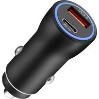 USB Cigarette Lighter Car Charger PD&QC Charger for IPhone PD 30W Quick Charge QC 18W Fast Charger  Mini Car Charger with IPhone Samsung Galaxy 6.2*2.5*2.5cm juoda
