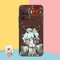 Anime Genshin IL DOTTORE dėklas, skirtas OPPO A54 A74 A94 A52 A72 A83 A91 A93 A15 A16 A5 A9 A31 A53 A53S 2020 galinis dangtelis OPPO A83 gray