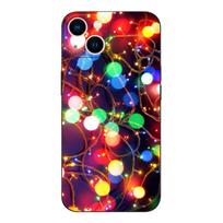 Black tpu case for iphone 5 5s se 2020 6 6s 7 8 plus x 10 XR XS 11 12 13 mini pro MAX back cover christmas tree light winter iphone se 2020