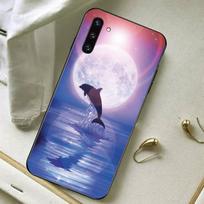 Delfino telefono dėklas Samsung A51 A30s A52 A71 A12, Huawei Honor 10i, OPPO vivo Y11 viršelis Huawei P30Pro blue