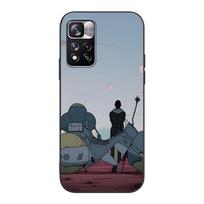 Scavengers Reign komiksų dėklas Xiaomi Redmi Note 11 10S 8T 10 12 Pro Plus 11T 8 9 11E 11S 5 Pro 9S 7 telefonui, minkštas TPU juodas telefono dangtelis Redmi Note 12 5G beige