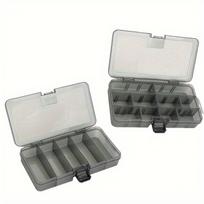 2 vnt. Luya dėžutė Luya masalas Masalo priedai Laikymo dėžutė Įrankių dėžė Kilnojamas skyrius Priedų dėžutė 2pcs white