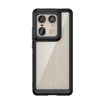 Transparent PMMA Case For Motorola Edge 50 Moto X50 Ultra 50Ultra X50Ultra Colorful Soft Border Back Protective Shell Hard Cover For Moto X50 Ultra skaidri