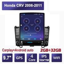 9,7 colio automobilinis radijas, skirtas Honda CRV 2006-2011 Android 2 DIN Tesla vertikalus ekranas Carplay Automatinis radijas Multimedijos grotuvas 2+32GB blue