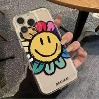 Saulėgrąžų kosminis kriauklių mados tendencijos dėklas telefonui Apple iPhone 13 14 15 Promax XS. iPhone 13