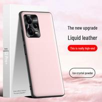 Redmi Note12 Pro+ Liquid Leather Protective Case - Anti-fall Shell for Mobile Phone - Ships as One Piece. Redmi Note 12 Pro+ gray