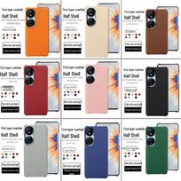 Honor Play 50 Plus Cowhide Leather Protective Cover with Litchi Pattern Honor Play 40 Plus gray