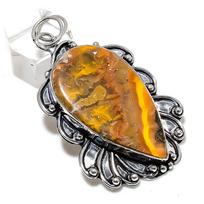 Bumblebee Jasper brangakmenis 925 prabos sidabro papuošalas pakabukas 2,68  V6Q73 orange