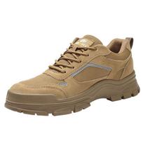 Labor Insurance Shoes Men's Anti-smashing, Anti-piercing, Insulated Solid Bottom, Leather Wear-resistant and Breathable Ultra-light Safety Shoes 36