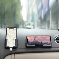 Naujas automobilinio telefono laikiklio stovo dėžutė Mobiliųjų telefonų krepšiai Daugiafunkcis juodas mobiliojo telefono kišenės laikiklis automobilio sėdynės krepšio laikymo lipdukas juoda