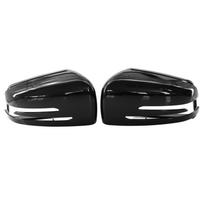 1 poros galinio vaizdo veidrodėlio dangtelio anglies pluošto keitimas, skirtas Benz E C klasės W212 W204 W221 2009–2013 m. Black black