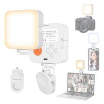 Kišeninis LED vaizdo apšvietimas Vaizdo konferencijų šviestuvas kompiuteriniam planšetiniam kompiuteriui Mobiliajam telefonui DSLR fotoaparatas LED užpildas balta