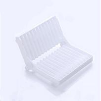 Plastikinė padėklo lentyna 20 * 15 cm praktiška stalo reikmenų lentyna, taupanti erdvę, kanalizacijos lentynos 1 komplektas virtuvės reikmenų balta
