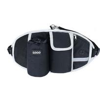 Puodeliai Krepšiai Bėgimas Bėgimas Vaikščiojimas Treniruotė Traukos diržas Virvė Šunys Apykaklė naminiams gyvūnėliams šuns pavadėlis Black Waist Bag black