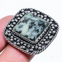 Ruby Zosite Lab-Created Handmade 925 Sterling Silver Jewelry Ring Size 6 z0u44