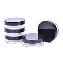 Tuščia pakartotinai užpildoma kosmetikos indelio pudra, skirta veido pudrai 10ml black