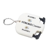 1 vnt Mini Golf Score Shot Stroke Counter Clicker raktų pakabukas, skirtas golfo žaidimo įmušėjų golfo priedui balta