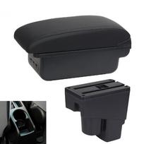 „Honda Jazz“ „Honda Fit Jazz 1“ automobilio porankių dėžė, 2003–2007 m. rankų laikymo priedai Speciali modifikuota USB sąsaja juoda