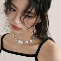 Gothic Punk  Charm Cute Pendants Choker Chains Women Silver Butterfly Letter Necklace  Retro Necklace