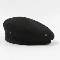 Copper Buckle Washed Denim Berets Women Solid Color Cotton Octagonal Cap Retro Literary Fashion Personality Newsboy Painter Hats Mujer Flat Cap 1pc juoda